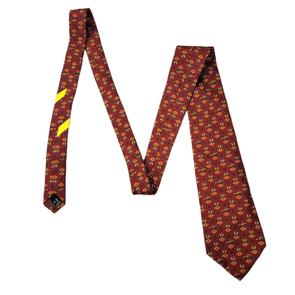 Salvadore Ferragamo Silk Necktie = 57"